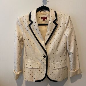 Polka dot blazer